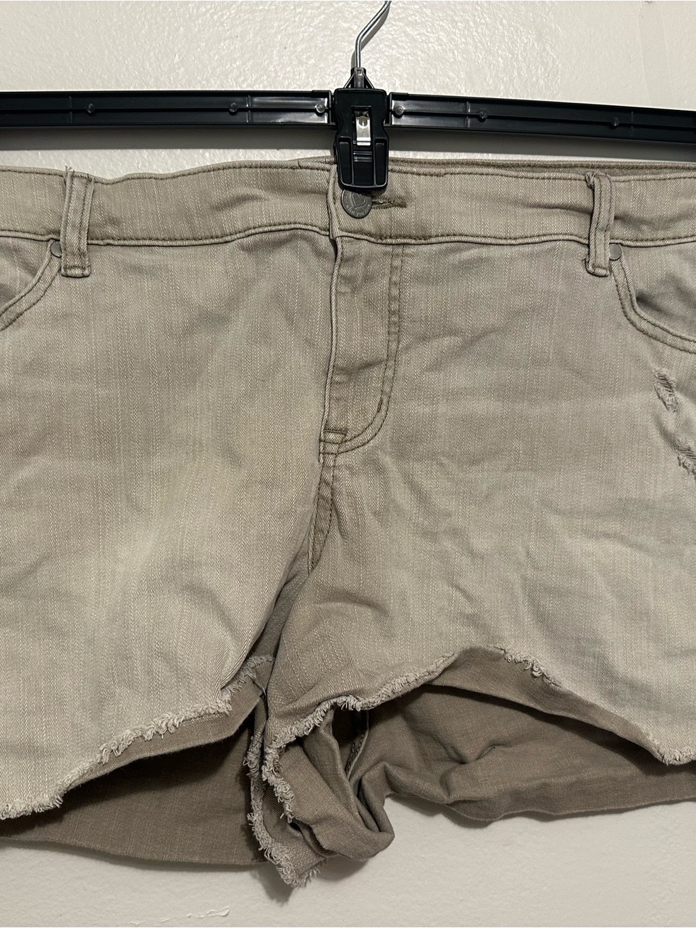 Torrid Women's Size 26 Distressed Raw Hem Shorts Gray